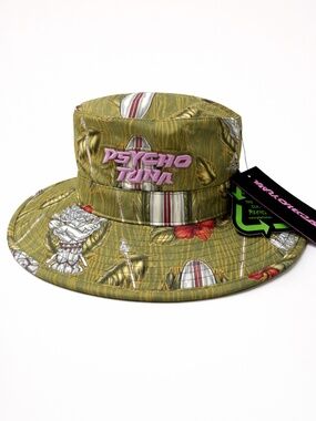 Psycho Tuna Maori Boonie Hat Wide Brim Waterproof Quick Dry OS NWT